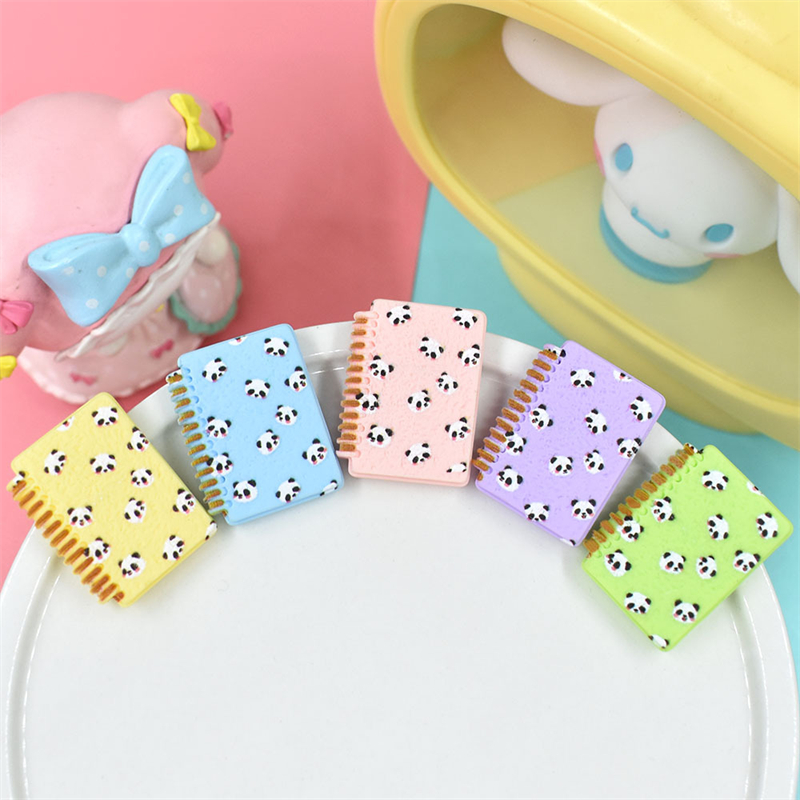 10 piezas de abalorios de Panda para hacer joyas, parche colgante para libro, pendientes DIY, accesorios para collar, casa de muñecas, C874: no hook mixed send 