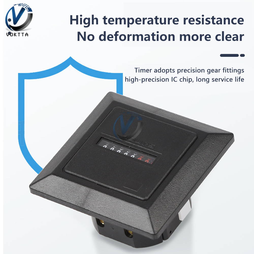 0-99999.9 Hour Meter AC 220-240V Digital Timer function Electronic Hermetic Counter 50Hz Hourmeter Gauge Industrial Standard