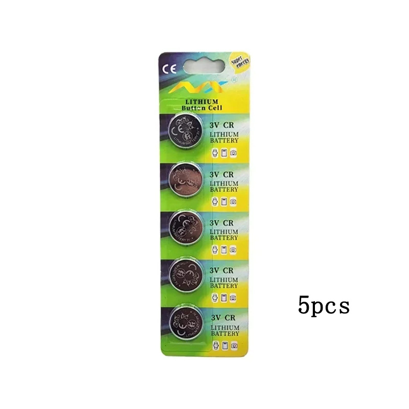 1-60 pz. Batterie CR2032 al litio da 3V a bottone per telecomando auto, orologio, bilancia, scheda madre computer: nero