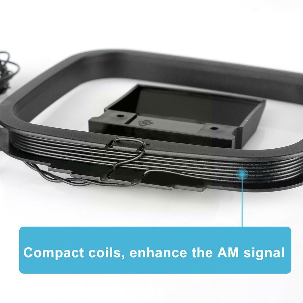 Mini Am/Fm Radio Loop Antenne Radio Signaal Ontvangende Systeem Audio Antenne Ontvanger Connector Voor Sony Geschikt Hi-Fi Sharp f4D0