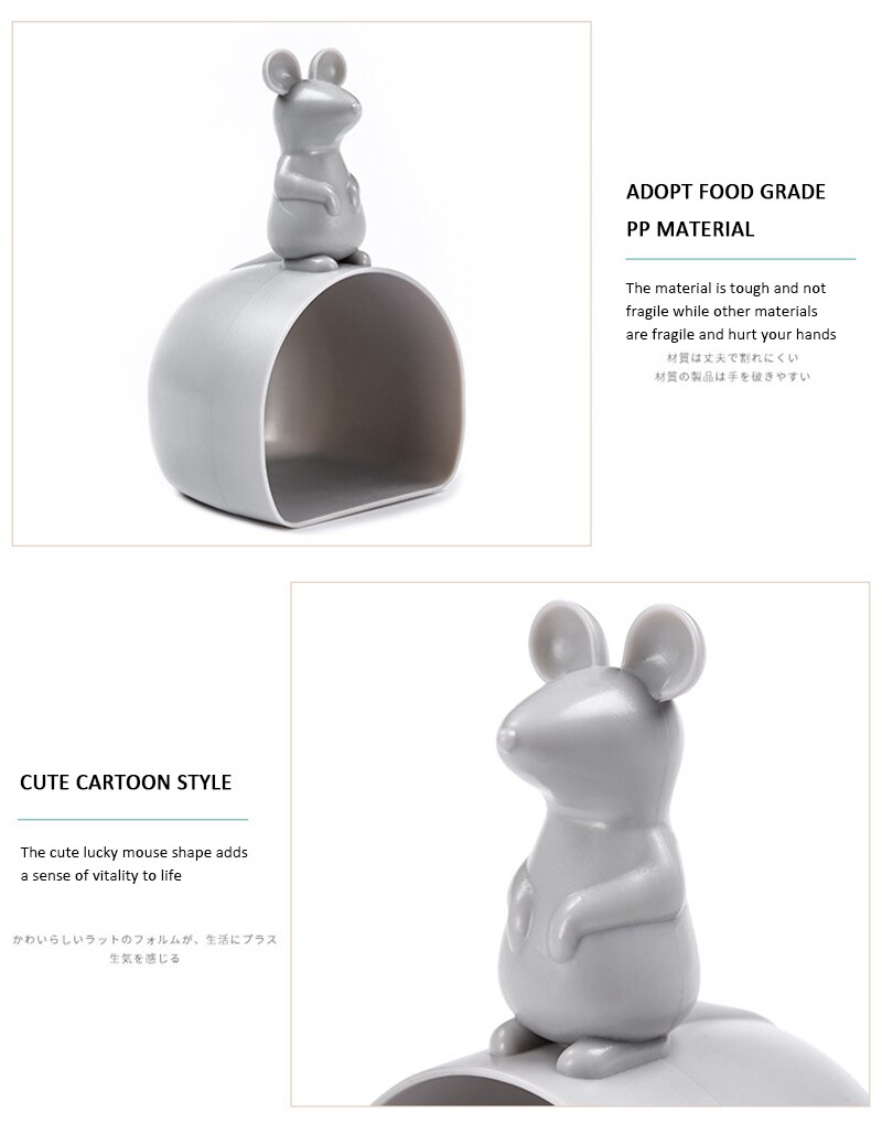 kitchen supplies rice measuring cup cute cartoon shape rice spoon plastic rice shovel