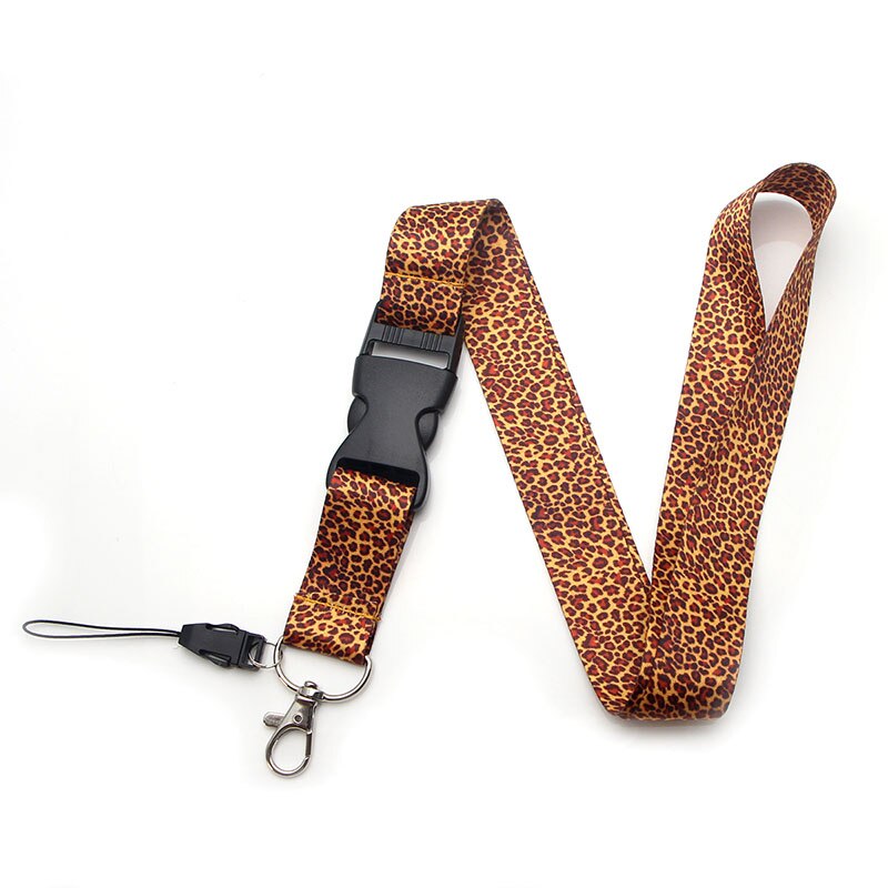 Ransitute luipaard print Mobiele Telefoon Bandjes Hals Lanyards voor sleutels ID Kaart Mobiele Telefoon USB houder Hang Touw singels