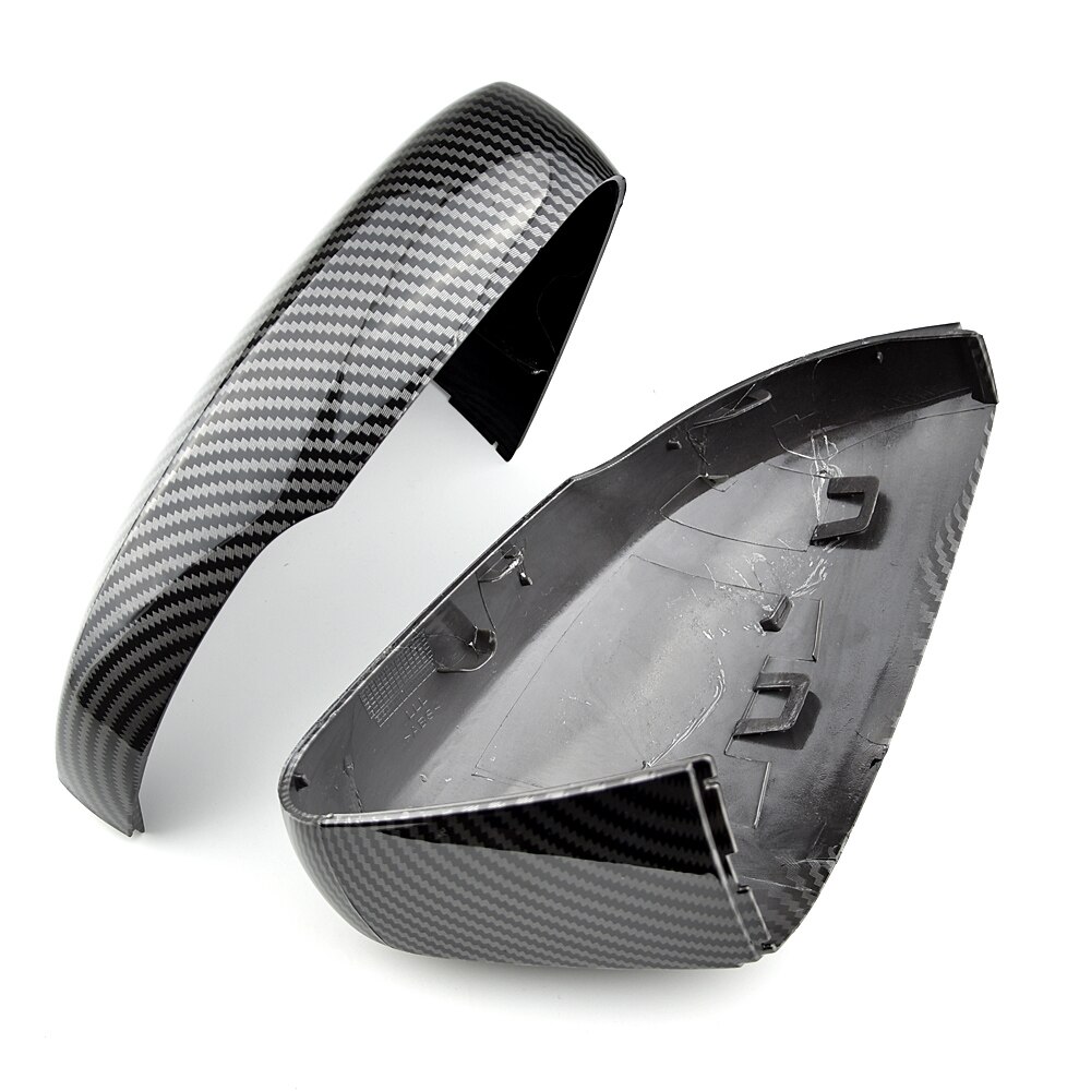 For VW Polo 6R 6C Side Door Wing Mirror Cover Replace caps (Carbon fiber) fit Volkswagen