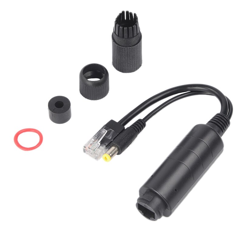 Waterdichte  fs5712b 10/100m ingang 48v dc  /0.35a,  uitgang 12v/1a 1500v hoogspanningsisolatie poe splitter: Default Title