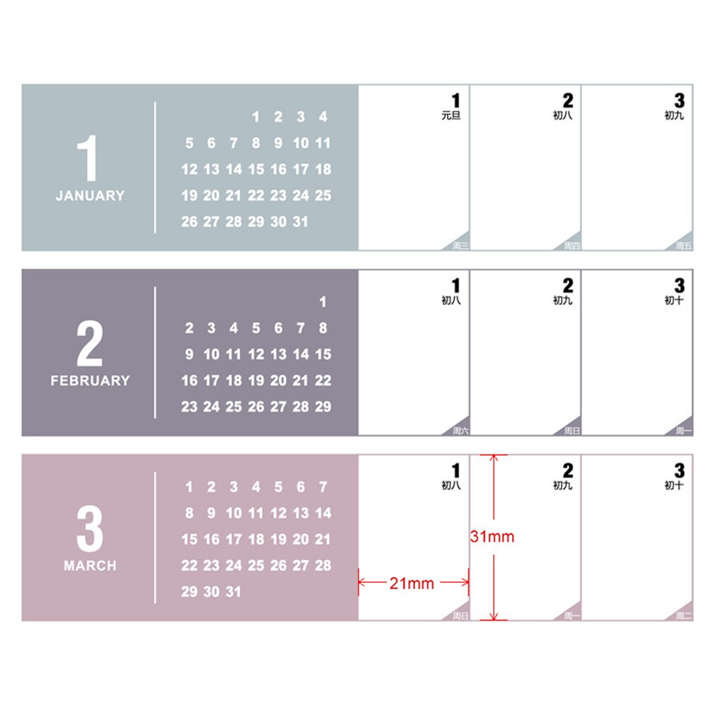 Kalender Papier Kalender Zauberstab Kalender 365 Tage Countdown Tagebuch Kalender Neue Kommen Studie Neue Jahr planen Zeitplan Organizer