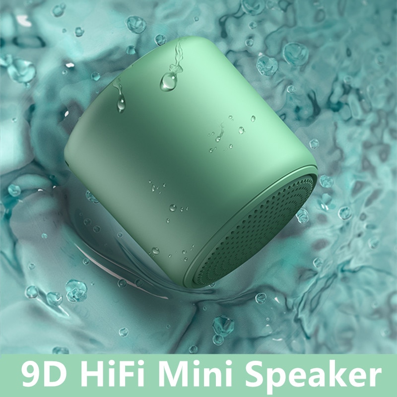 Ruzsj 9D Hifi Bluetooth Speaker IPX5 Waterdichte Mini Wireless Portable Speakers IP4Dustproof Subwoof Bass Redloudspeaker Doos