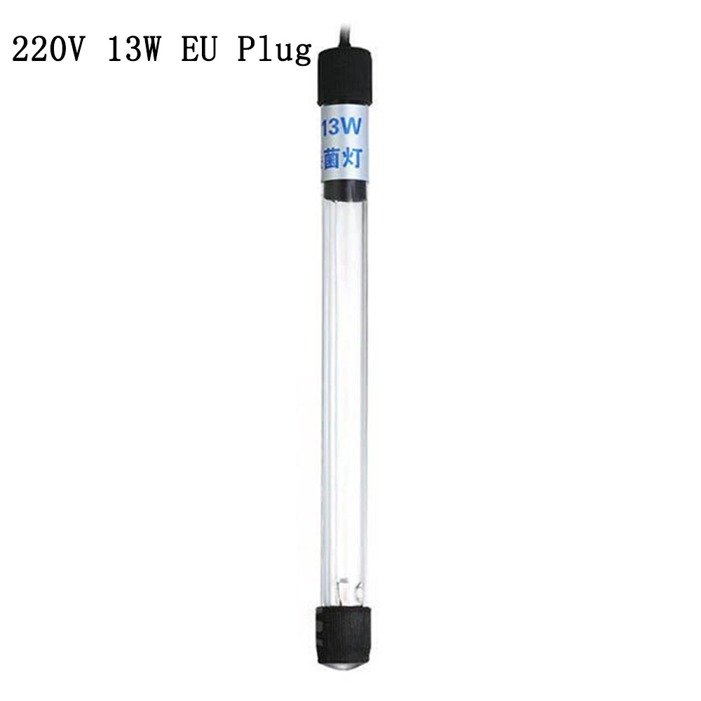 Aquarium UVC Lamp Lichten Sterilisator UV Lamp Aquarium Verlichting Aquarium Bactericide UV Desinfectie Waterbehandeling Purifier: 220V 13W EU Plug