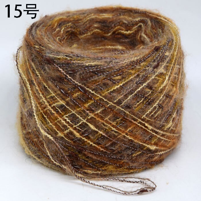 Neue 250g Natürliche importieren Bunte Raum farbstoff Phantasie Mohair Acryl Merino Wolle Garn Hand betroffen Häkeln Gewinde, z3907: 15