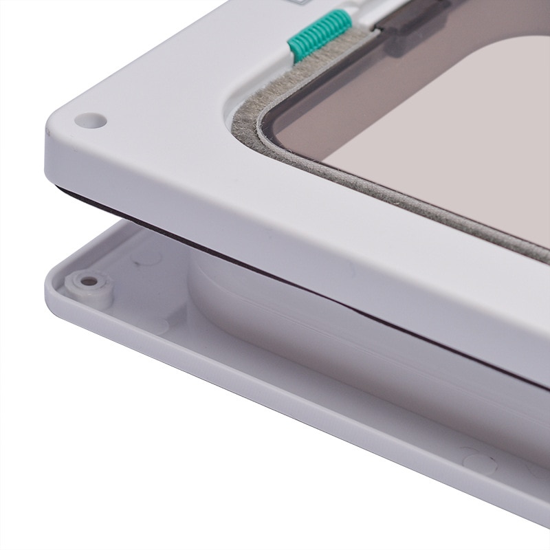 Cat Flap Door with 4 Way Lock Security Flap Door for Dog Cat Kitten Small Pet Gate Door Kit Cat Puppy Safety Gate S/M/L 5 Colors