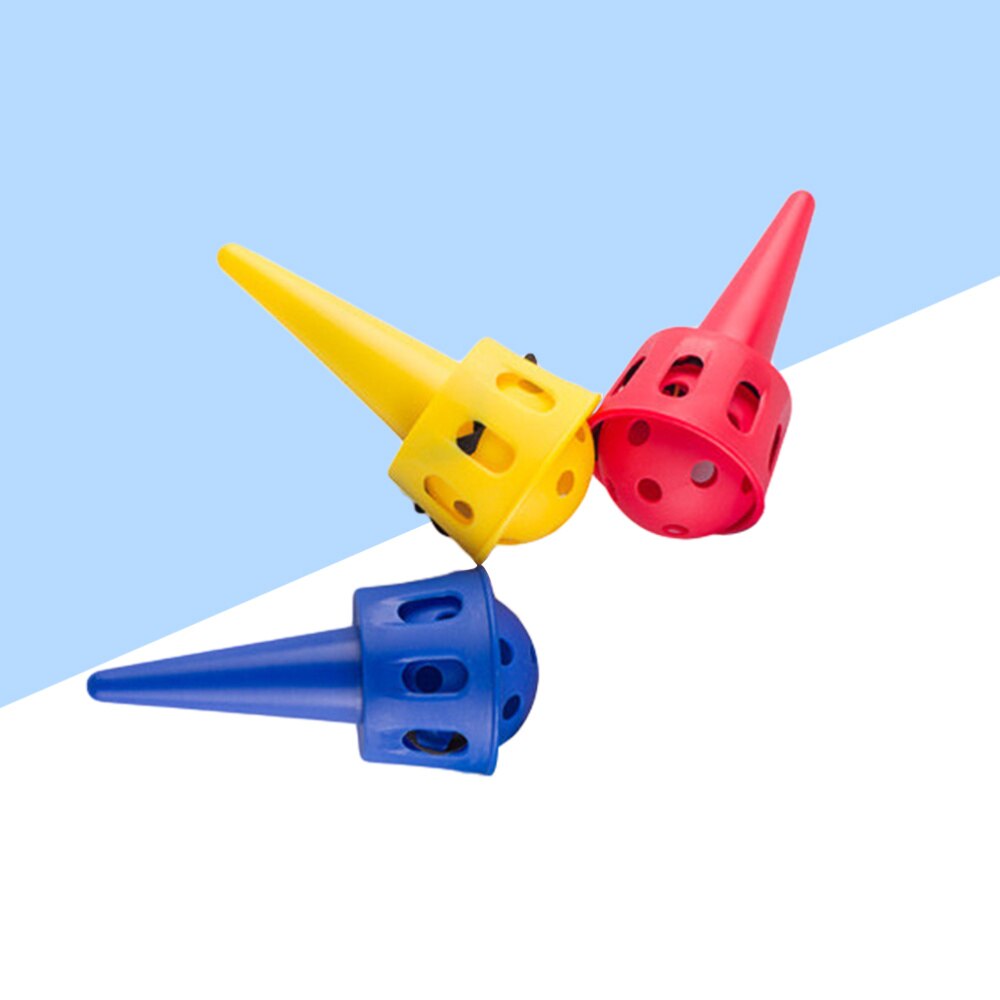 3 Sets Children Kids Toss Throw Chuck Outdoor Activities and Device (Blue + Red + Yellow)