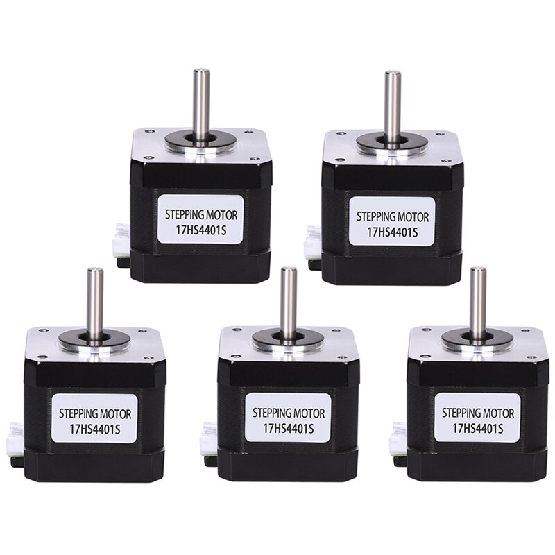 5Pcs Usongshine Nema17 Stepper Motor 17HS4401S 1.5A Nema 17 42BYGH 17HS4401 4 Lead for 3D Printer XYZ CNC Engraver