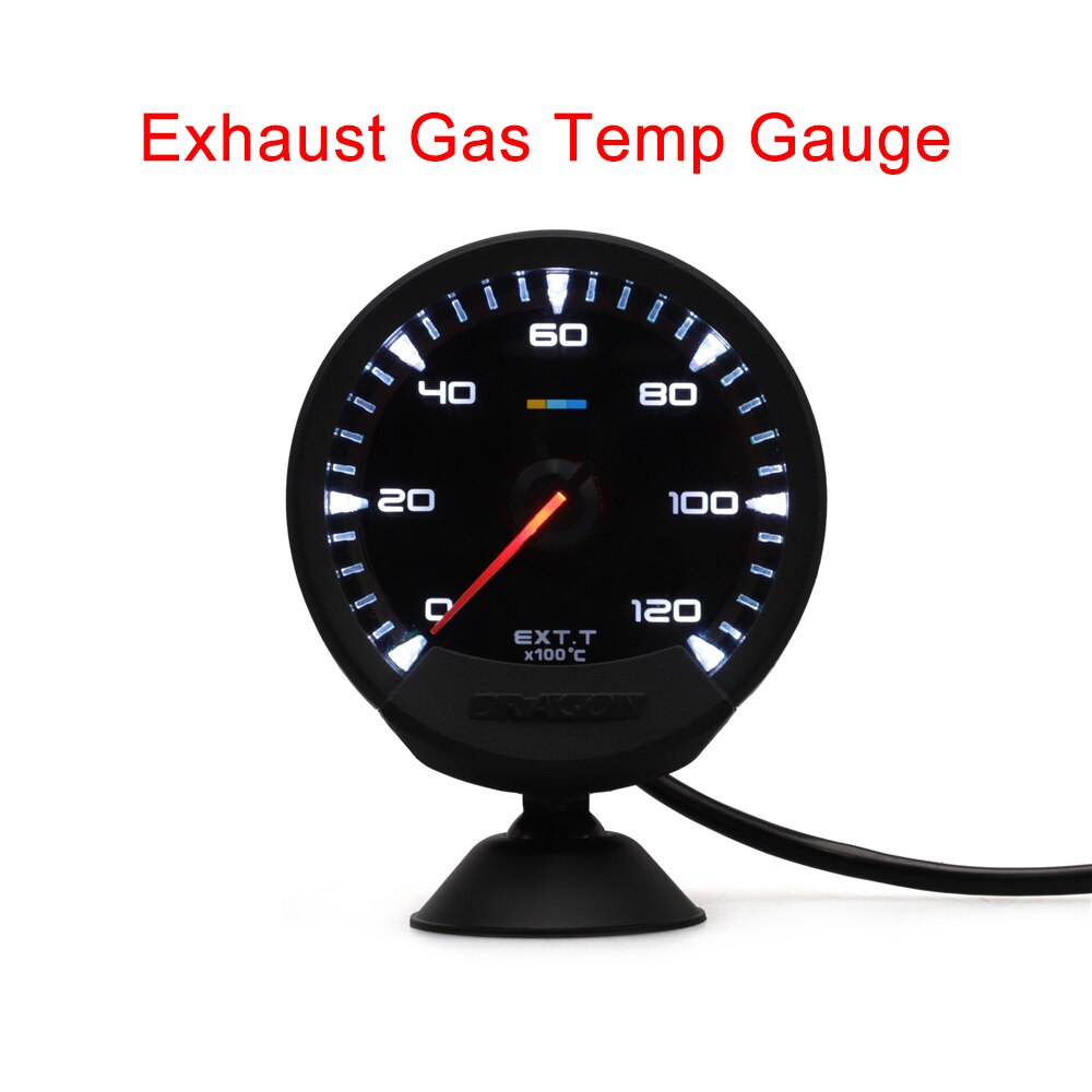 74mm vandtemp. olie temp. oliepresse turbo boost udstødningsgas luft brændstof forhold volt brændstof press auto gauge meter med sensorer: Udstødningstemperatur