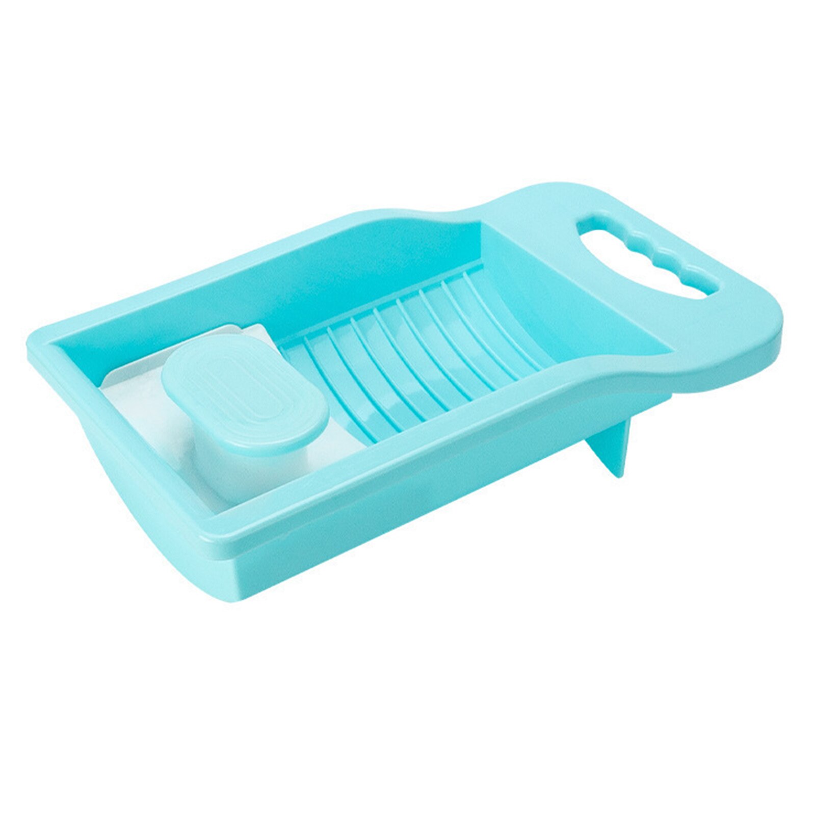 Wasgoed sokken luier bh duurzaam reizen draagbaar wasbord schoonmaakgereedschap pp afneembare handwas kleding thuis ondergoed: Blauw