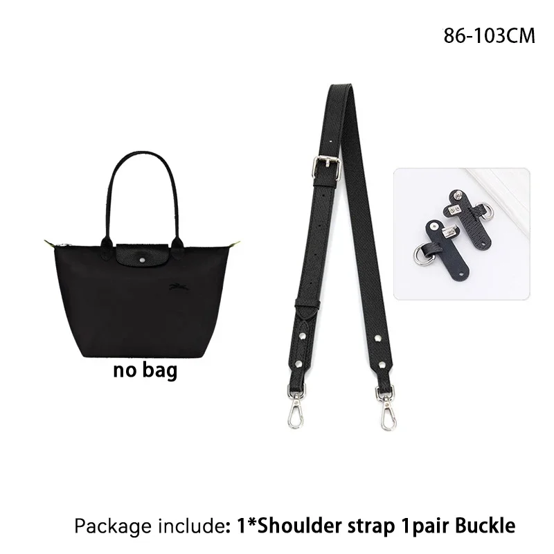 Bag Adjustable Shoulder Strap For Longchamp Small Short Handle Bag Modified Messenger Strap Real Leather: Light Gold