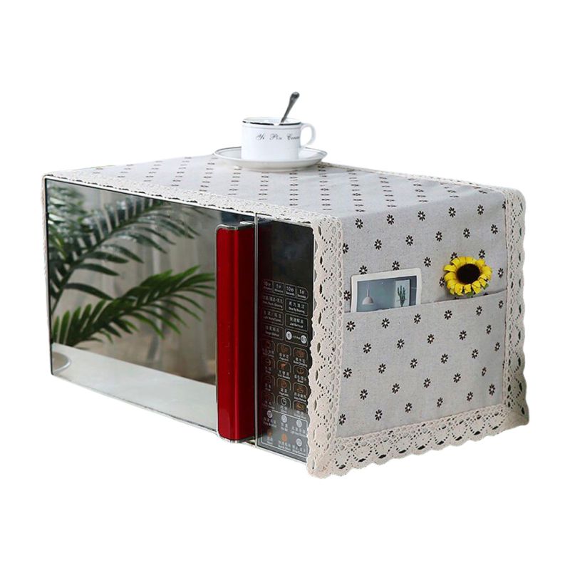 Moderne Eenvoudige Magnetron Cover Stofdicht Katoen Machine Protector Decoratieve Keuken Apparaat Cover 13.7X39.3Inch: K