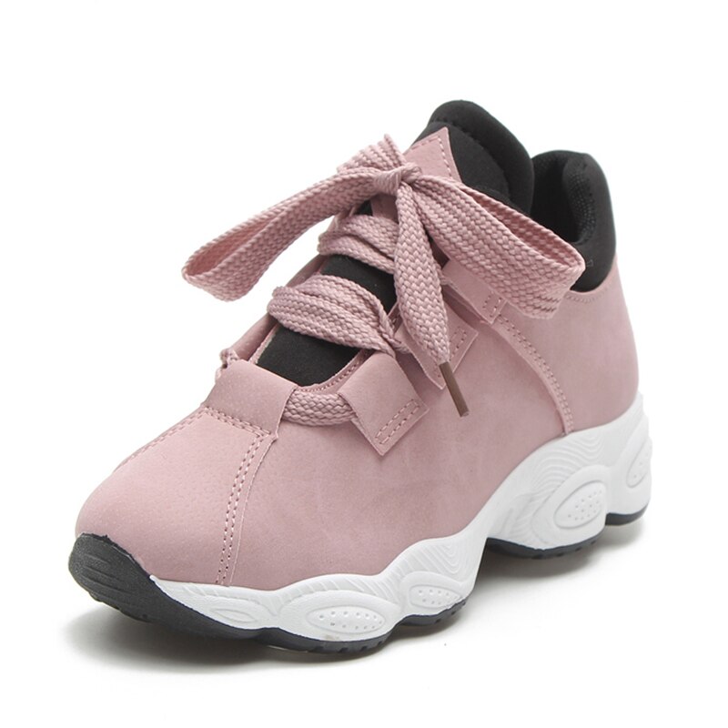 Kosz Femme 2020 jesień platforma kobiety Sport Tenis buty wodoodporne skórzane grube trampki różowa kobieta trenerzy Tenis Feminino: Pink / 4