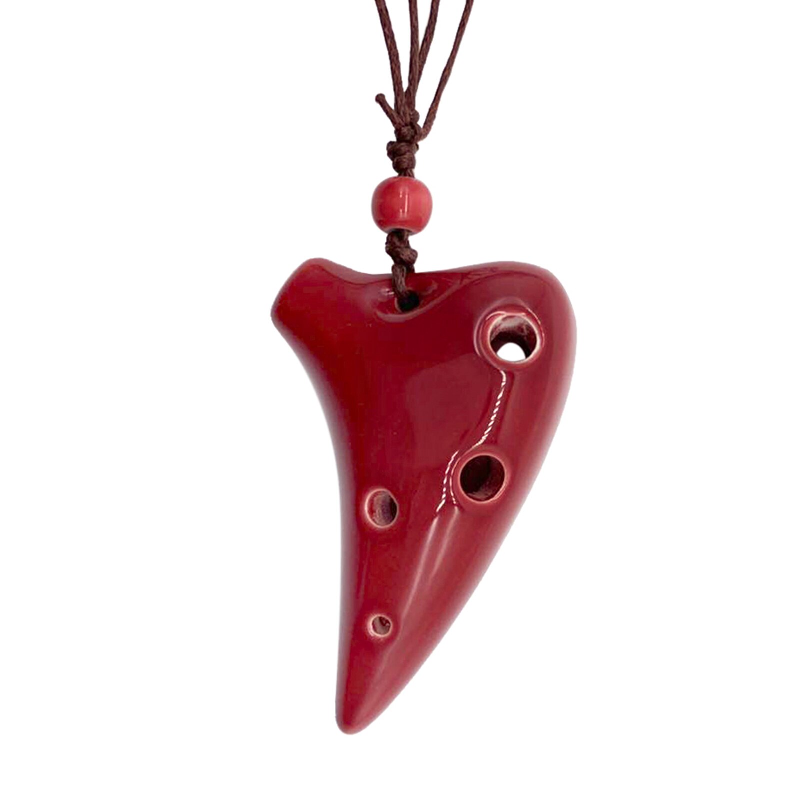 6 Holes Ceramic Ocarina Alto C Key Musical Instrument with Lanyard Music Score For Music Lover and Beginner Music