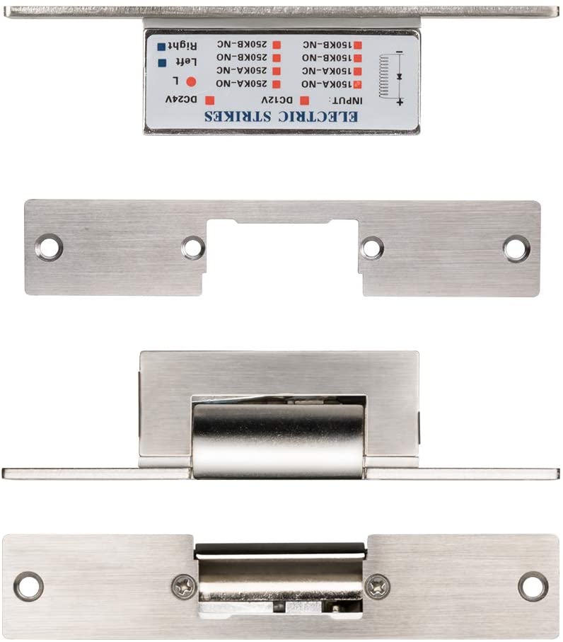 Elektrisk lås tmezon elektrisk døråbner med strømforsyningskontrol metaldør nc mode fejlsikker  dc 12v adgangskontrol