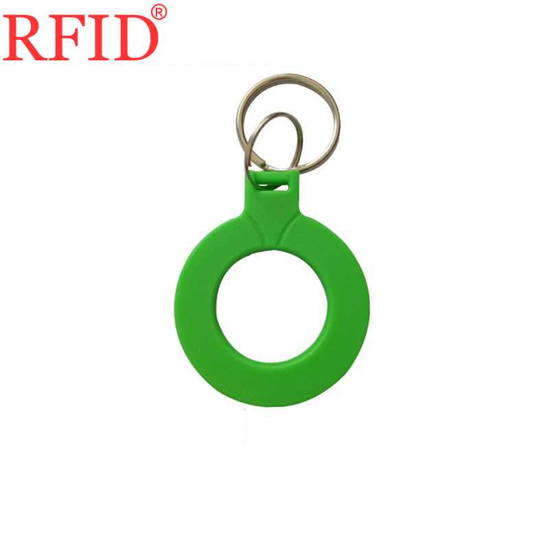 Porte-clés rfid étanche id 125 khz ,  em4100 lectures seules, porte-clés, carte de proximité, puce, badge, jeton, plusieurs couleurs au choix: 1 pièce verte