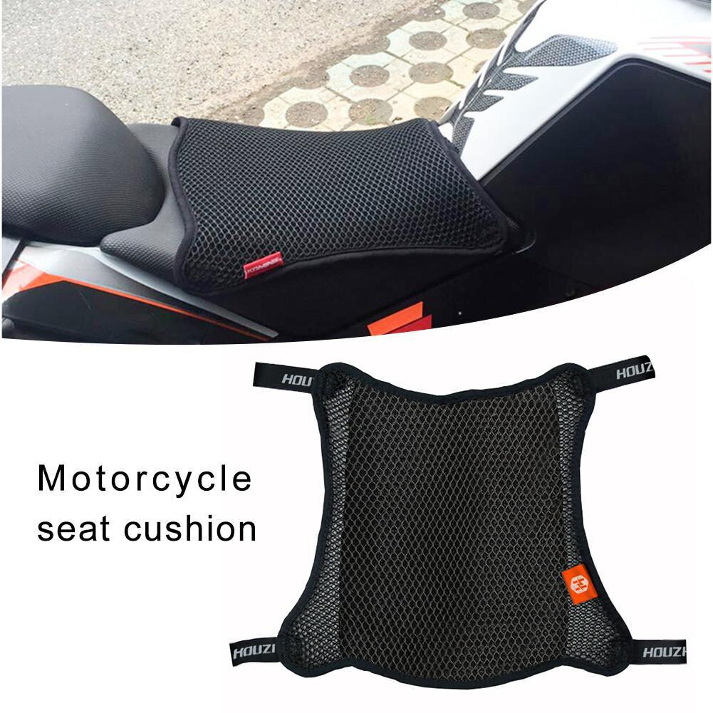 1Pc Motorcycle Seat Cover Ademend 3D Mesh Netto Kussen Ademend Anti-Slip Bromfiets Kussenhoes