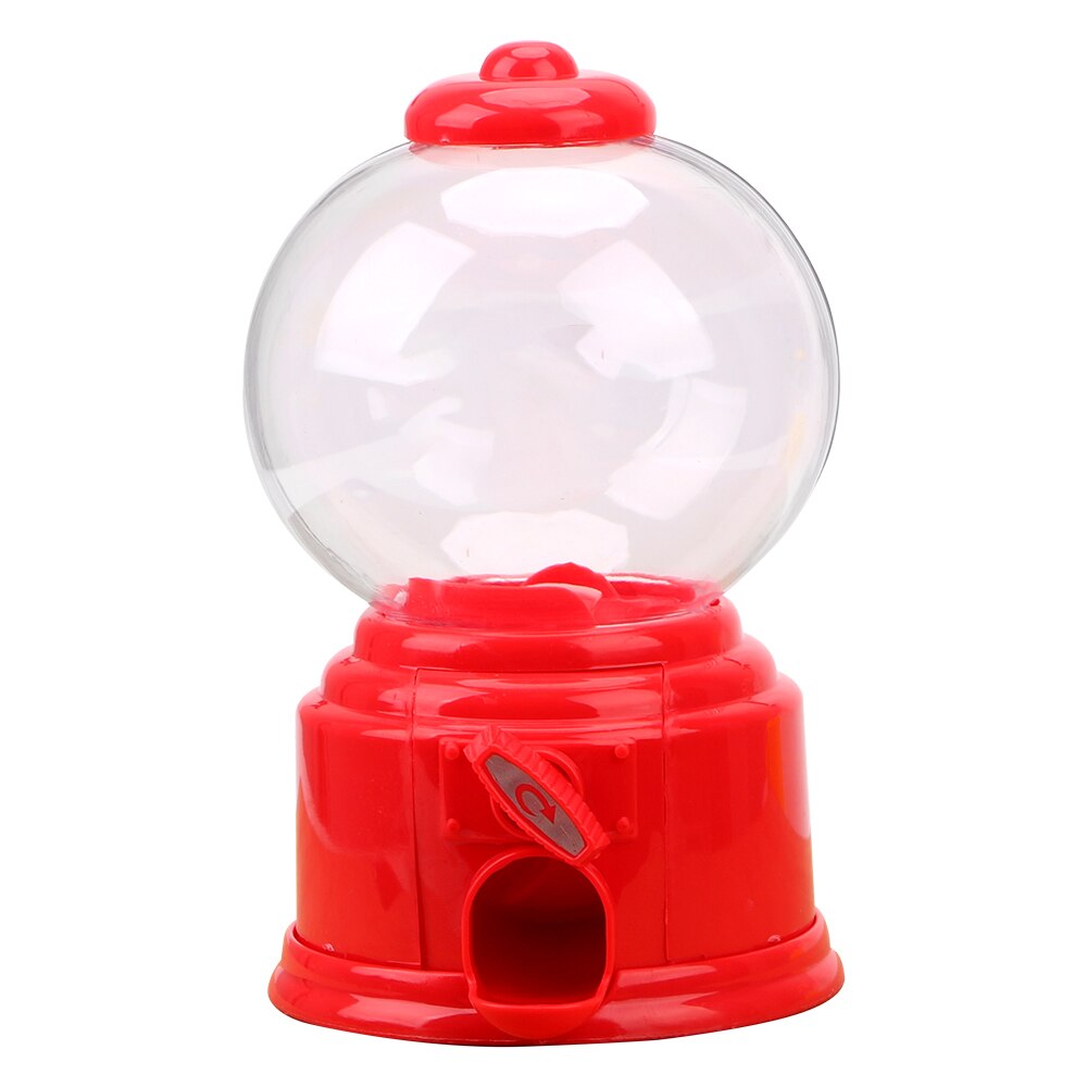 Hilife legetøjsmaskine boble opbevaringskrukke slik dispenser søde slik børn møntbank børn slik dispenser boks flaske: Rød