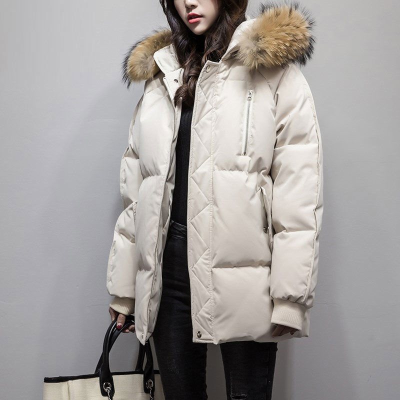 Veste Doudoune Femme Légère Et Chaude - Manteau Court Bouffant Coupe-Vent, Poches, Compacte - Printemps/Hiver