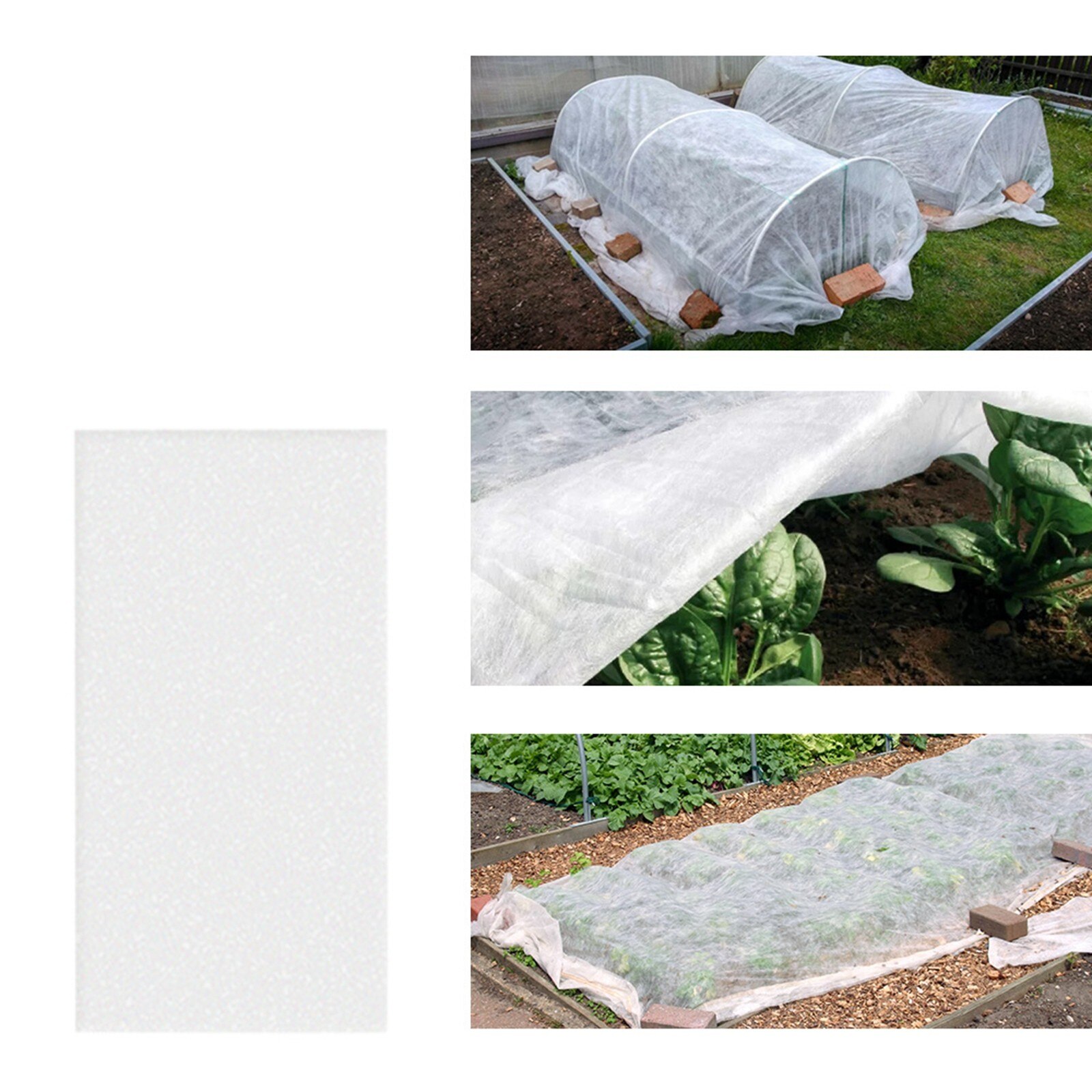 outdoor garden bird-proof net cloth frost-proof blanket floating crop cover frost cloth plant care cover 7.5x2.5m#40