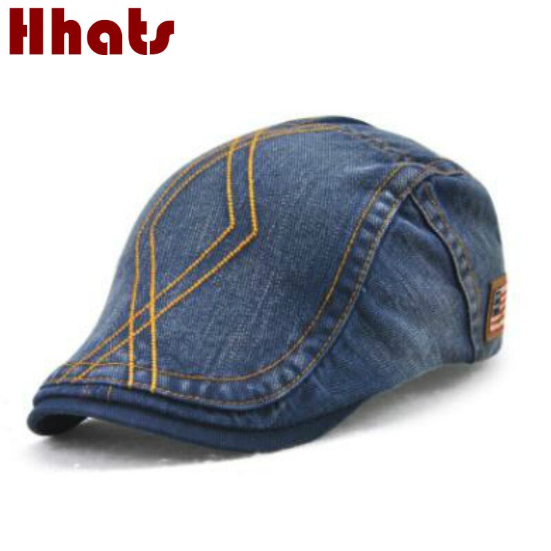 Unisex Inglaterra Boina vaquera sombrero hombres Jean Boina mujeres tapa plana clásico Vintage primavera otoño sólido Newsboy gorro Ivy