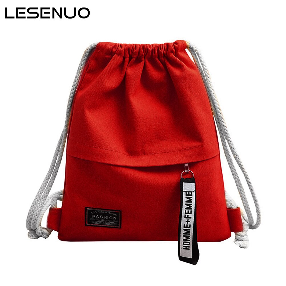 canvas drawstring backpack School Gym Canvas Drawstring Bag Canvas Storage Pack Rucksack Pouch for school back pack for teen