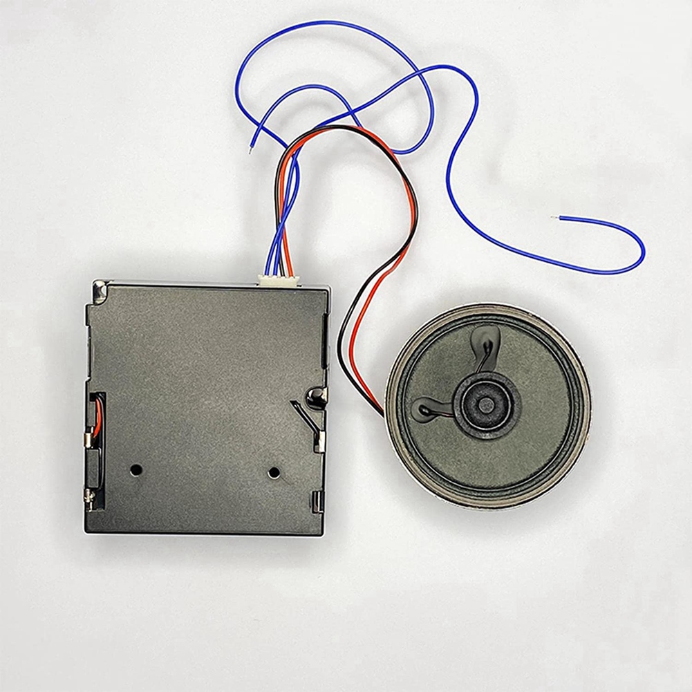 Quarz pendel uhrwerk mit schwarzen Zeigern mit Spieluhr lautsprecher batterie betriebener Melodie mechanismus für DIY-Uhr