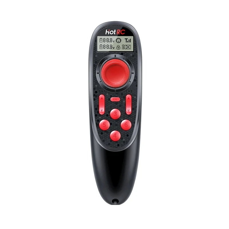 HOTRC DS-600 6CH 2.4GHz Radio Systeem Zender met F-06A Ontvanger voor RC Botens