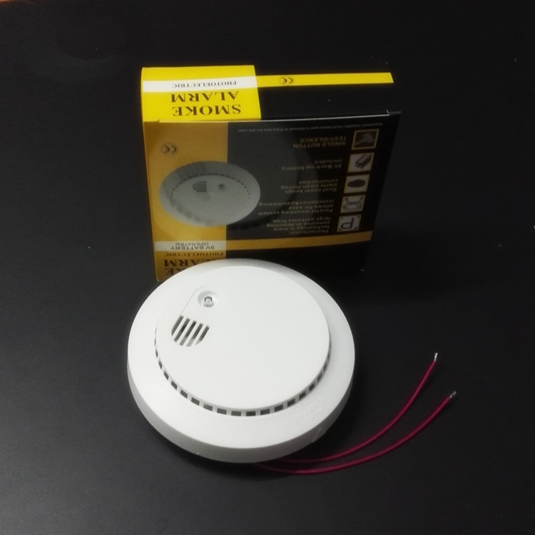 220V Smoke Alarm Fire Detector Smoke Detector Sensor AC Smoke Detector