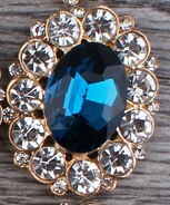 10 stk/parti 25mm*31mm diamantknapper i gyllen legering flatback dekorasjoner akryl rhinestone knapp gjør-det-selv bryllup tilbehør: Nr. .17