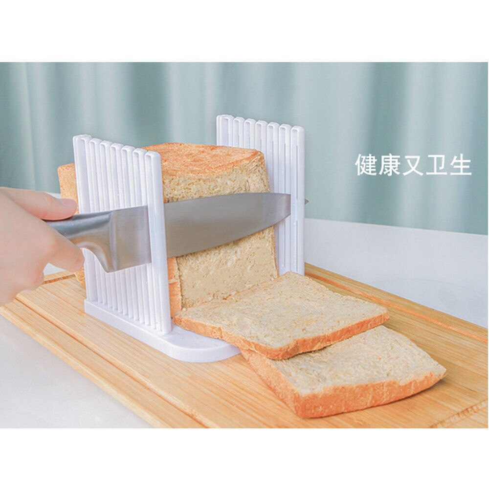 Plastic Adjustable Bread Slicer Toast Loaf Sandwich Cutter Mold Kitchen Gadget