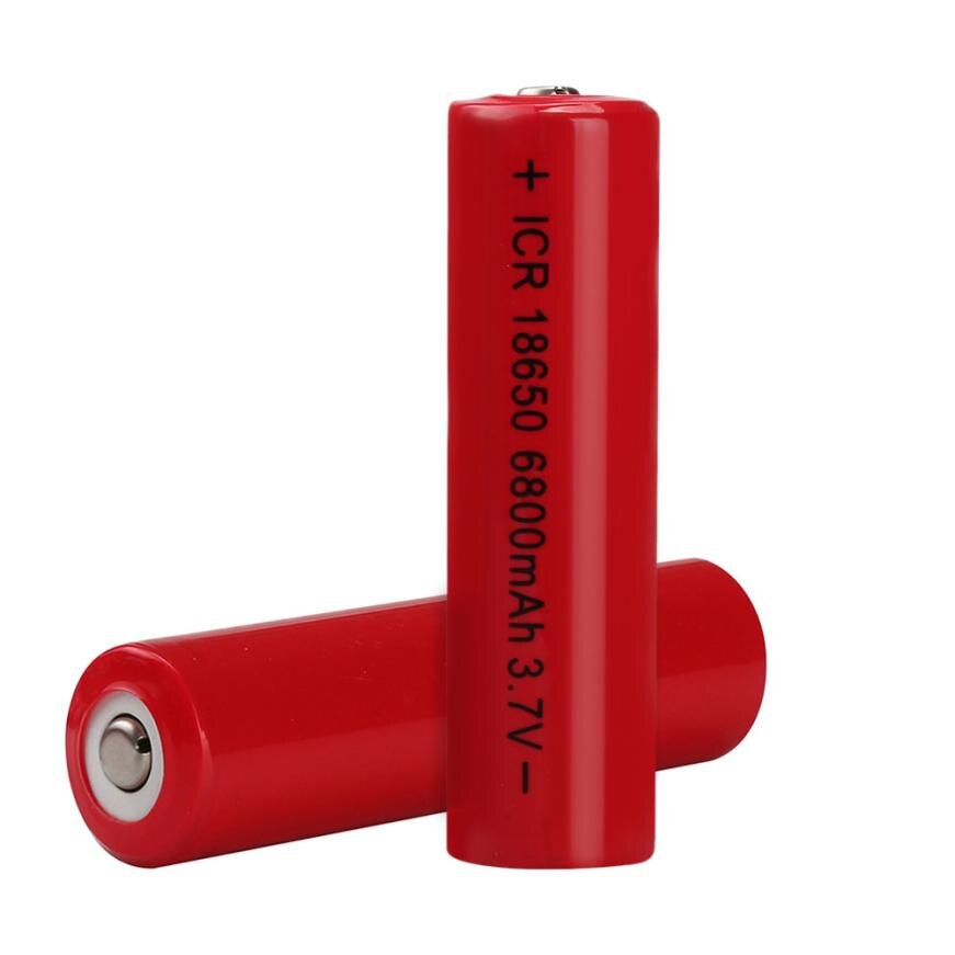 10 pièces 3.7 V 6800 mAH Li-ion Rechargeable 18650 batterie pour lampe de poche torche 17Jul24 directe