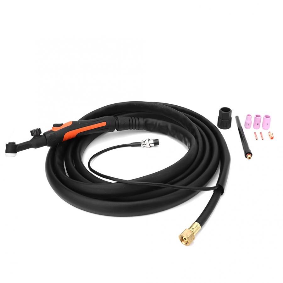 Kit de antorcha de soldadura TIG 0,5-1,6mm varilla de tungsteno M16x1.5 interfaz de aire con equipo de soldadura de Cable de 4m: type2