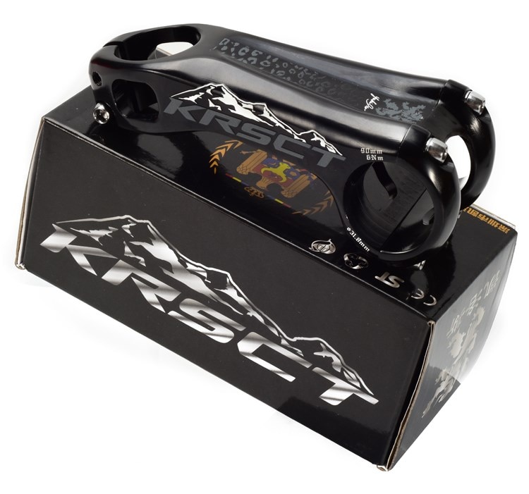 KRSCT bicycle stem Aluminum Alloy for DH AM XC Mountain Bike MTB stem -20 Degree 28.6 * 31.8mm *80/90/100mm cycling Parts