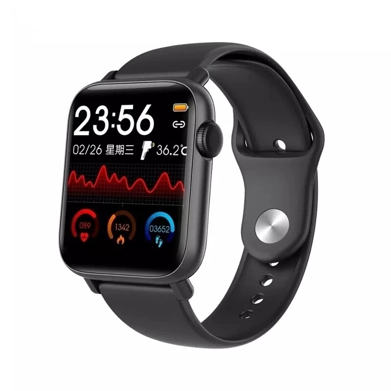 Pulsera inteligente Xiaomi QS19, reloj inteligente deportivo con control de la presión sanguínea y la temperatura corporal, control táctil completo y podómetro