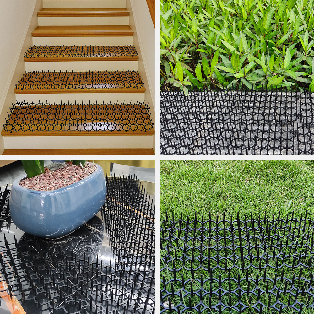 10Pcs Anti-Cats and Dogs Gardening Supplies Outdoor Garden Supplies Garden Prickle Strip Mat Spike Portable