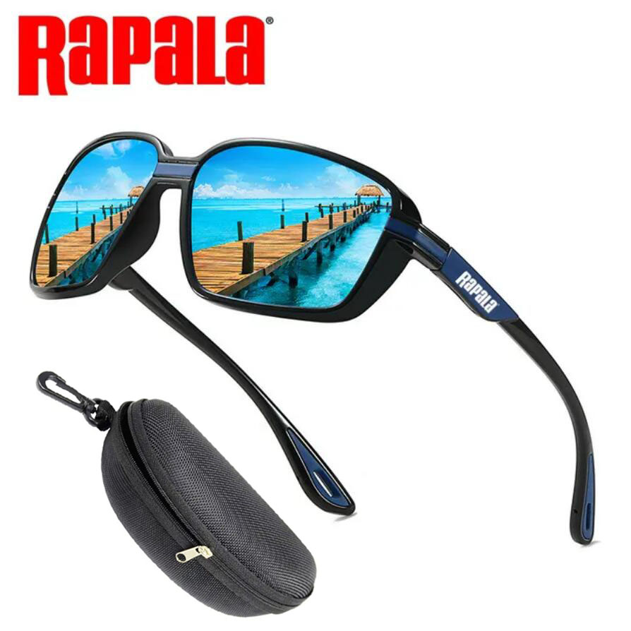 Original Rapala Fishing Glasses Outdoor Mountaineering Anti-ultraviolet Classic Polarized Sunglasses Riding Driving Sunglasses: Blue