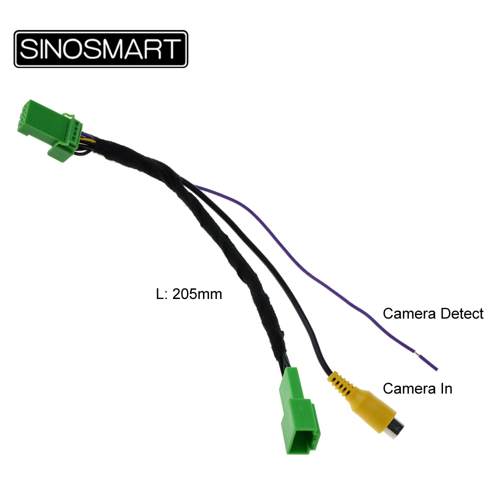 SINOSMART C5D 5PIN Reversing Camera Connection Cable for Suzuki S-Cross OEM Monitor without Damaging the Car Wiring