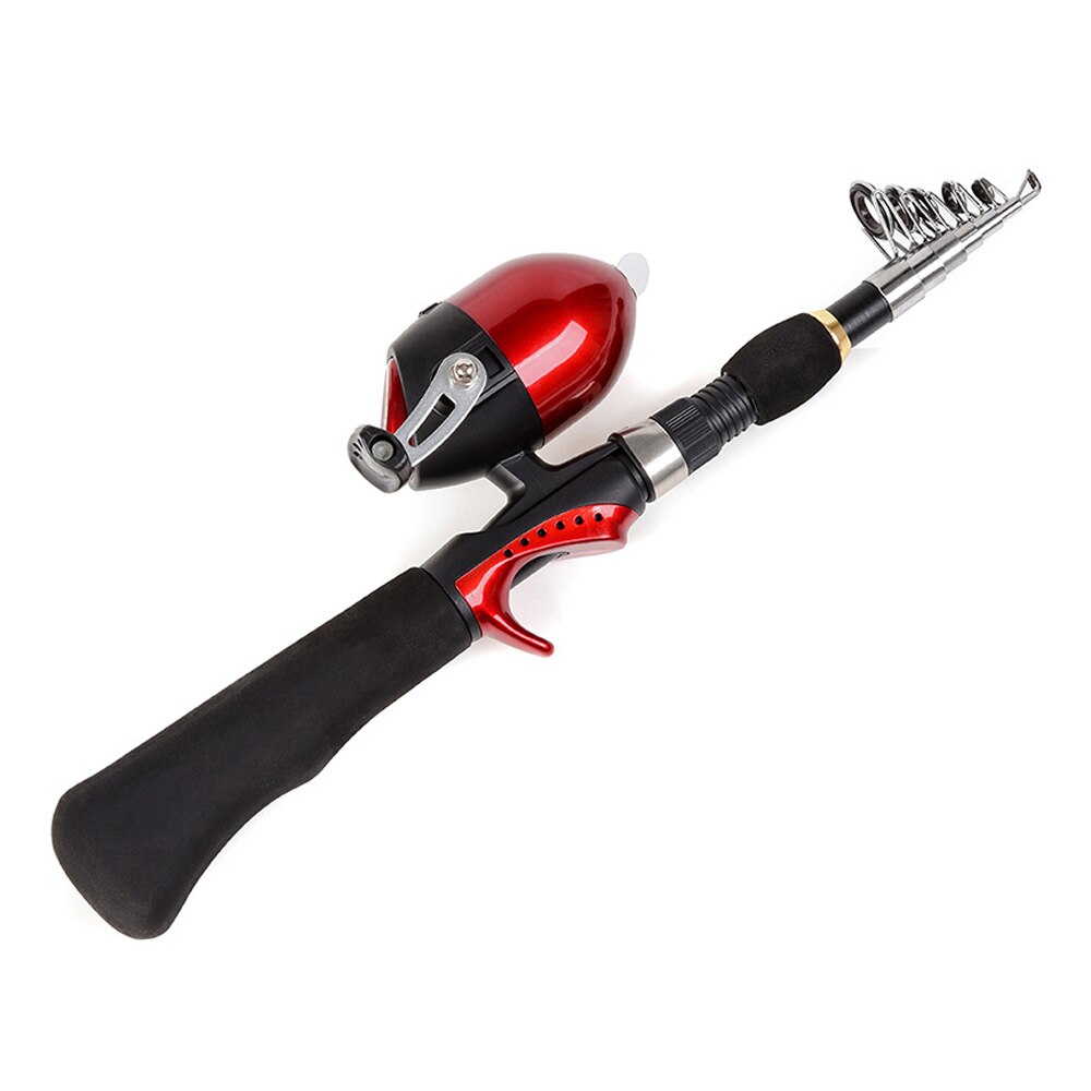 bambini pesca asta e bobina Combo pieno kit 1.6m telescopico pesca asta bobina impostato con pesce approdo rete ganci affrontare scatola Deposito Borsa
