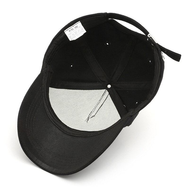 Vår høst unisex bomull justerbar liten frisk bokstav broderi bevegelse baseball lokk snapback lokk