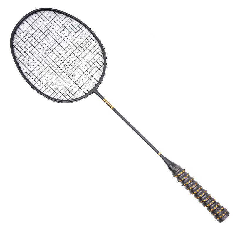 100% Full Carbon Fiber Ultralight 8U 60g Badminton Rackets With Bags Strings 22-30LBS G5 Racquet Sports For Adult: Black