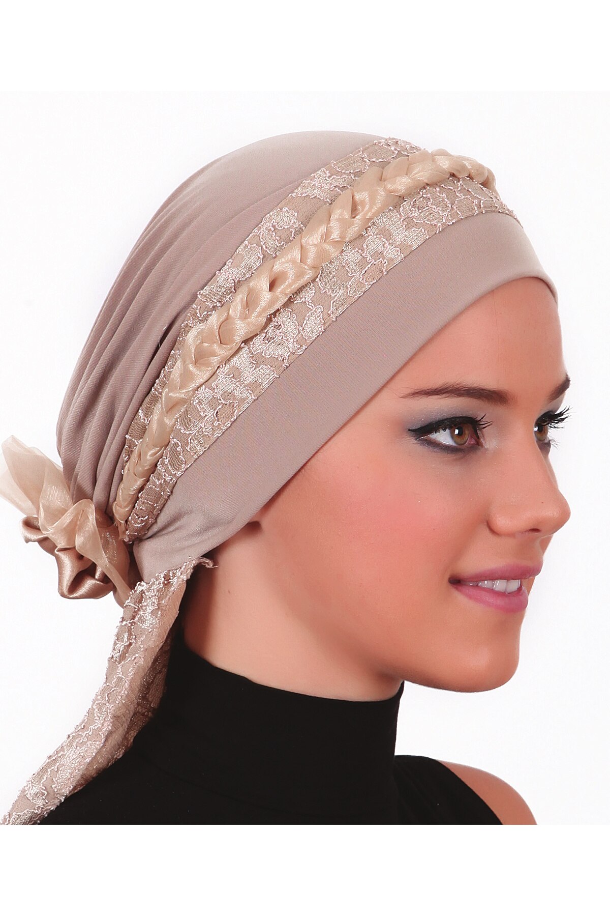 Kant Twist Knoop Motorkap Hijab Vrouwen