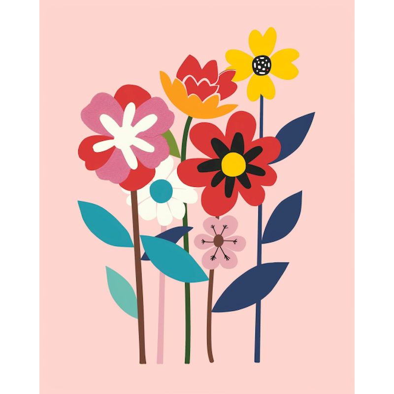 Foto Brauch diy Malerei von Zahlen Blumen färbung handgemalte Zauberstab kunst Bild modern auf Leinwand Ölgemälde von Nummer: Licht Gelb / 90x90cm