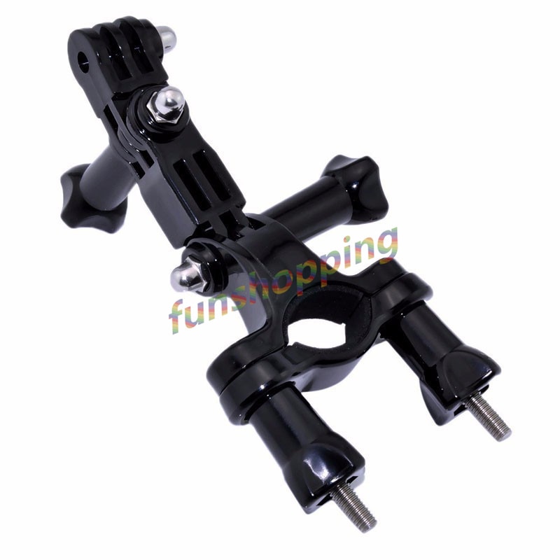Para accesorios gopro para bicicletas, bicicleta, motocicleta, montaje en manillar, ajuste de trípode para Go Pro Hero 3 + 4 5 Xiaomi Yi II 4K Sjcam S