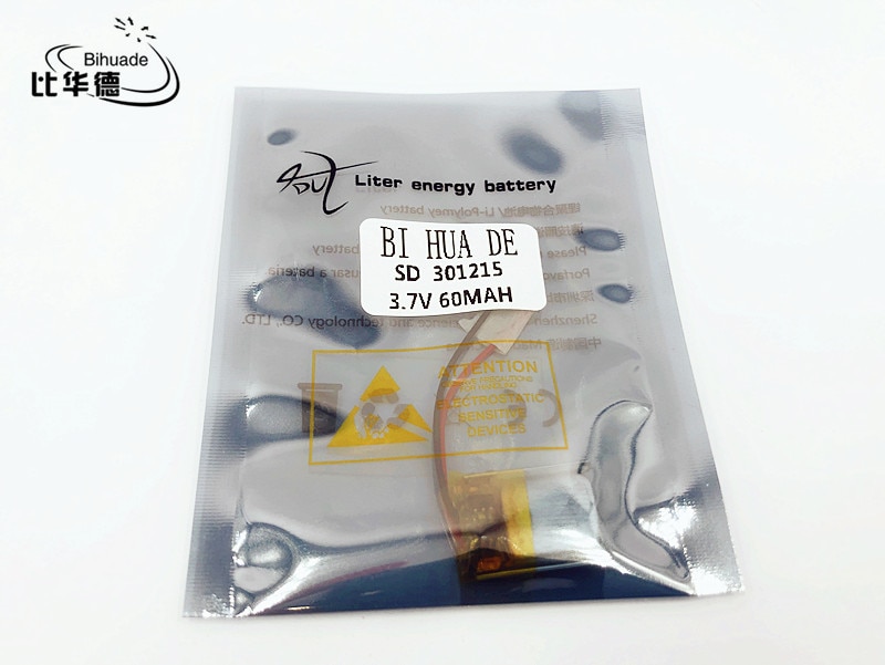 li-po 3.7V 60mAh 301215 Lithium Polymer Li-Po li ion Rechargeable Battery cells For Mp3 MP4 MP5 GPS