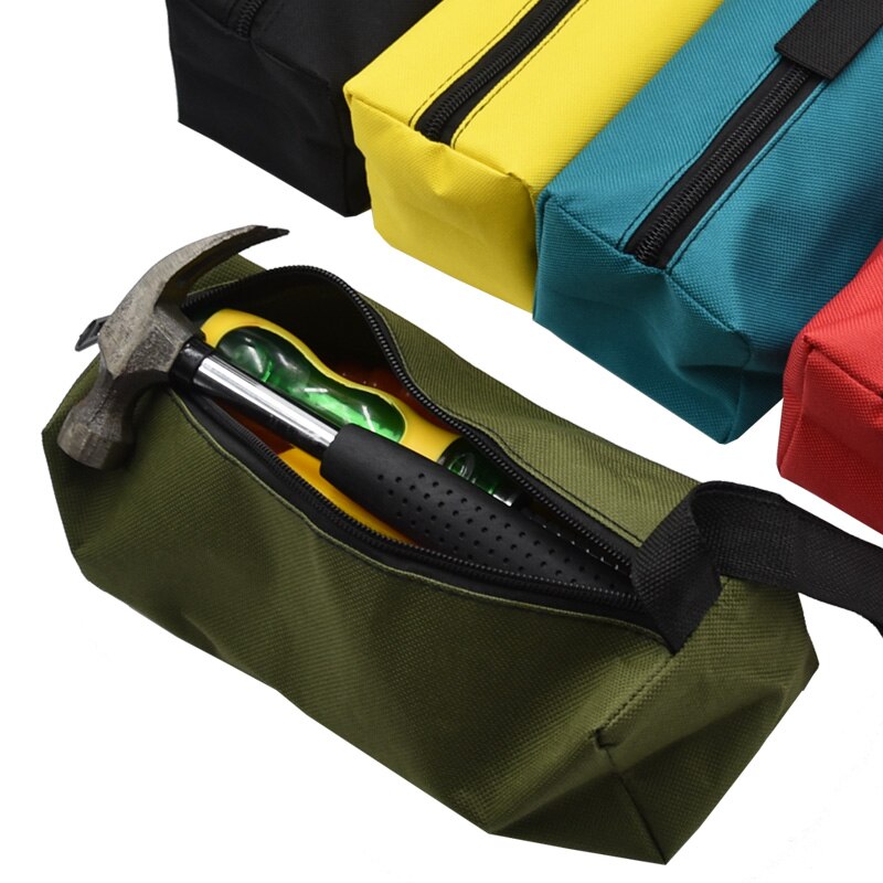 600D Oxford Canvas Waterproof Hand Tool Bag for Screws Nails Metal Car Parts Storage Fishing Travel Makeup Organizer Pouch Bags