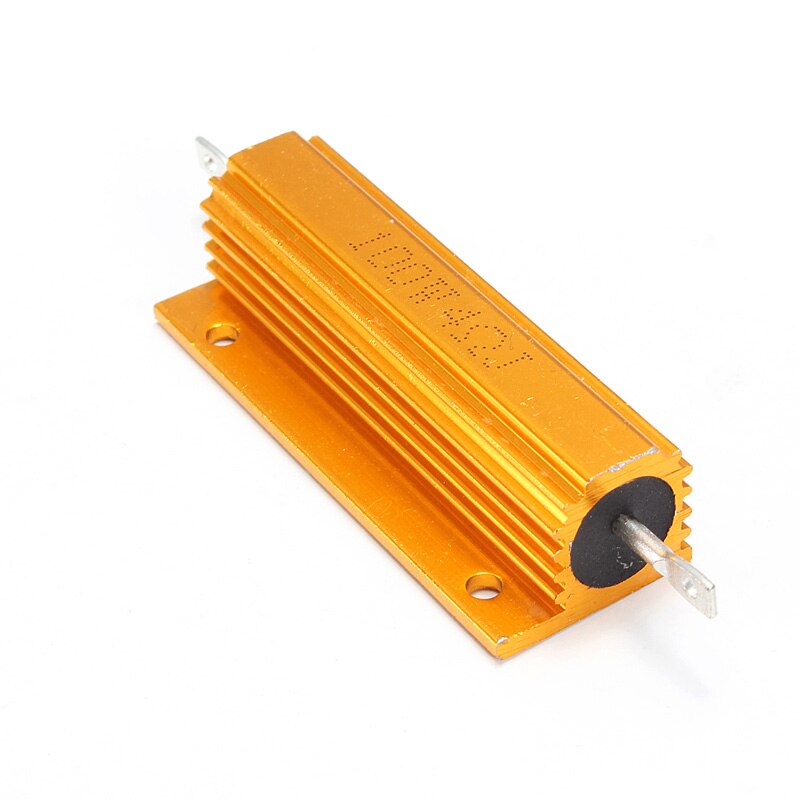 2pcs 4R 4Ohm 100W Power Resistor Aluminum Shell Case Wirewound Resistors For Automation Equipment